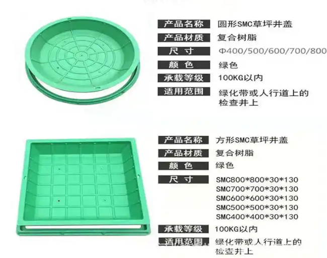 西青树脂复合种植井盖展示
